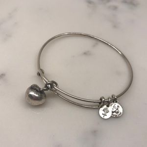 Alex and Ani Silver Apple Bracelet